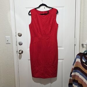 Chic Red Midi Dress